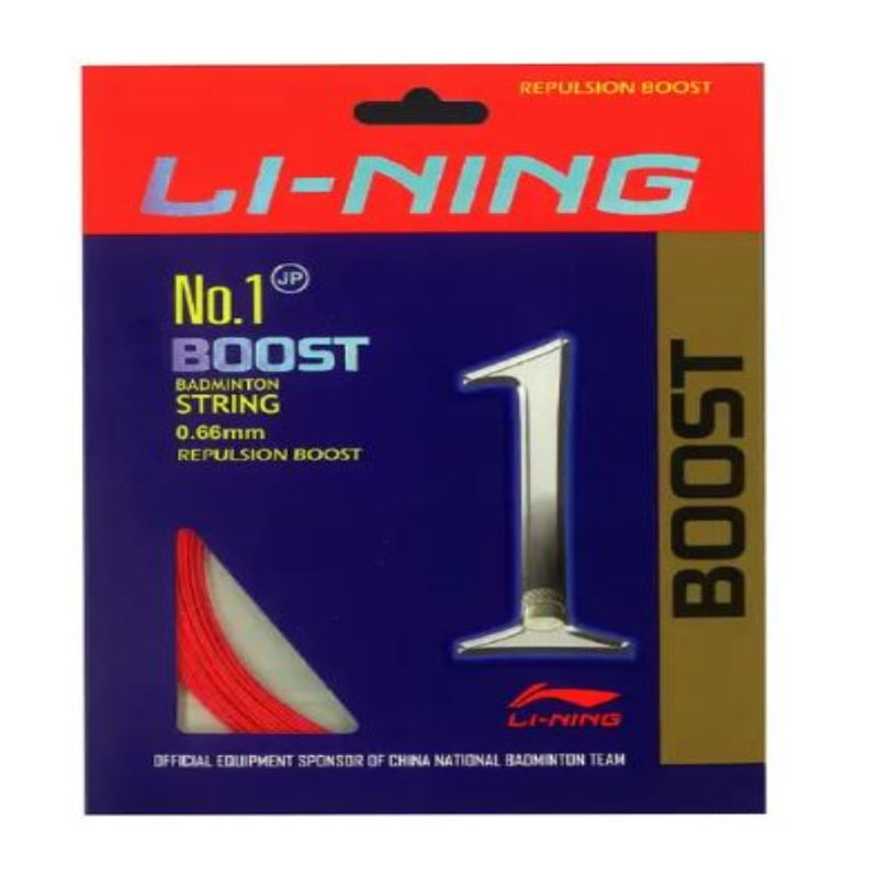 Load image into Gallery viewer, Li-ning Boost No 1 Single BadmintonString 0.66mm (one racket can be strung)
