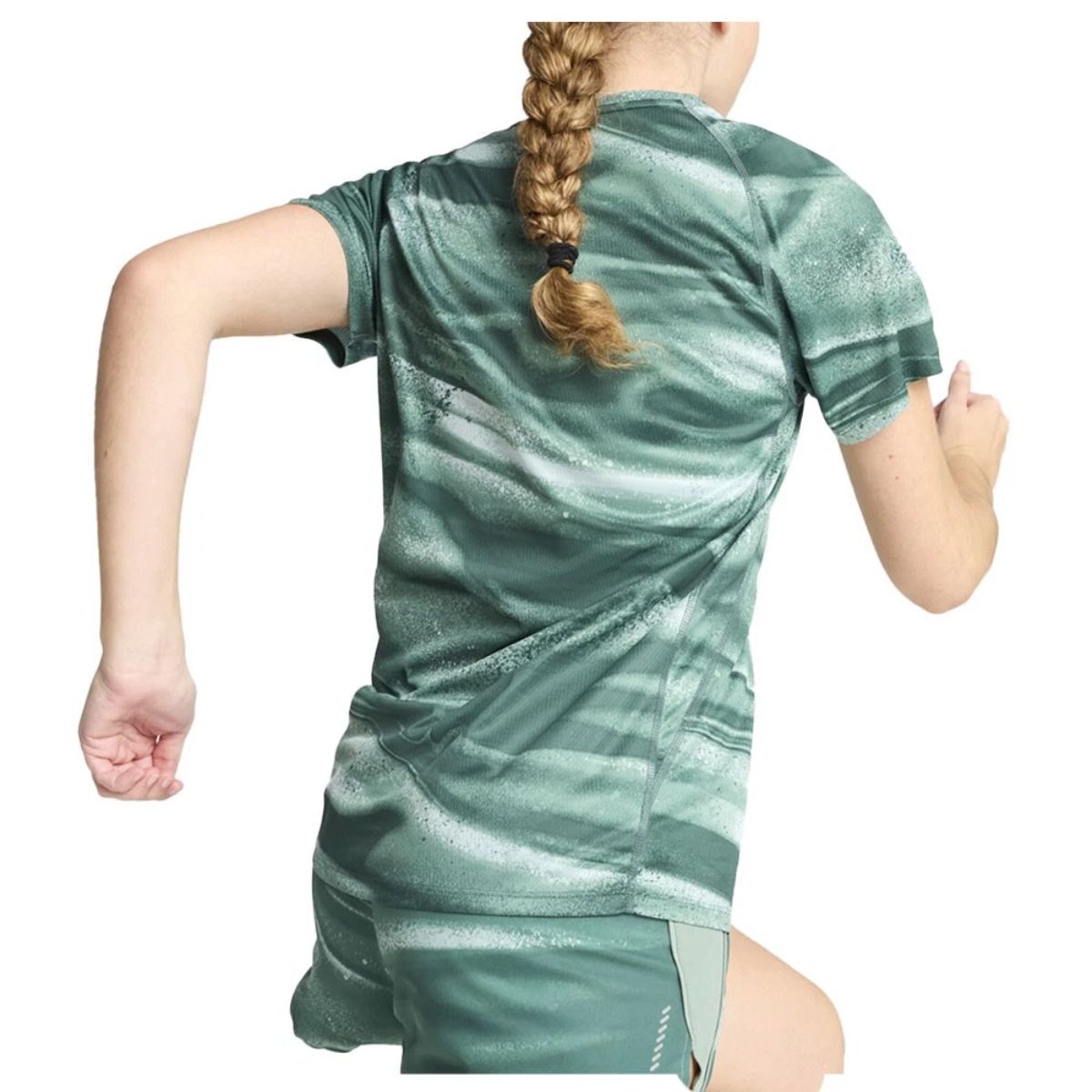 Puma Run Velocity All Over Print Crew Neck Short Sleeve T-Shirt