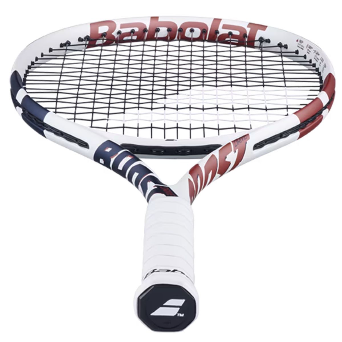 Babolat Boost Drive White Strung Tennis Racket (With Cover)