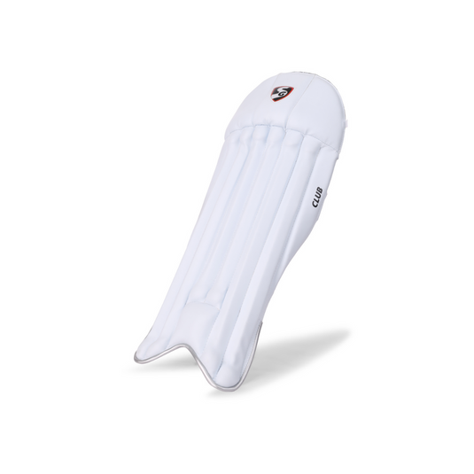 SG Club Wicket Keeping Pads In White Color