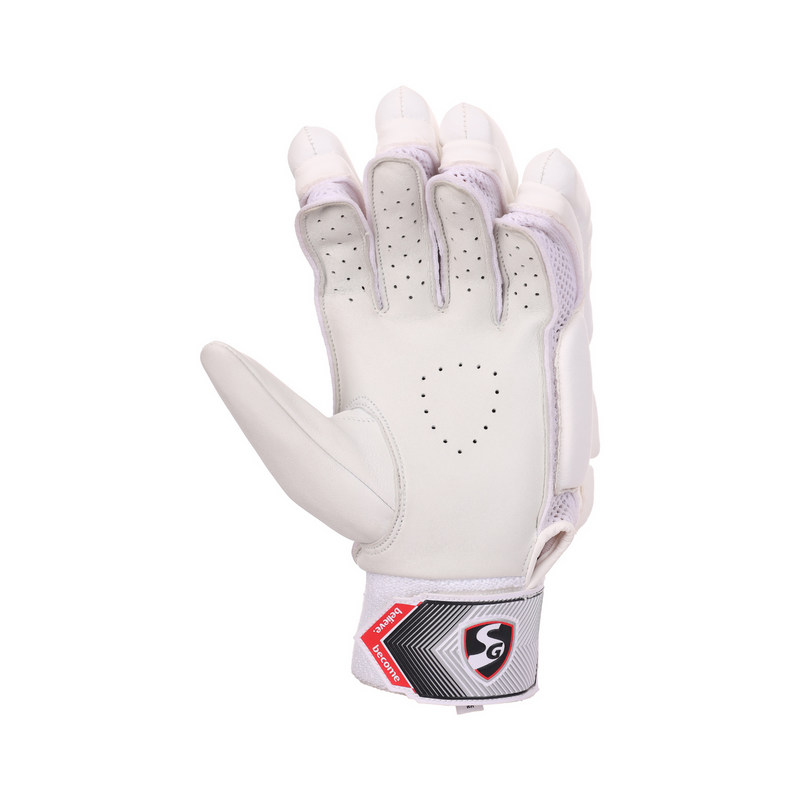 Load image into Gallery viewer, SG Test White Cricket Batting Gloves Front Image
