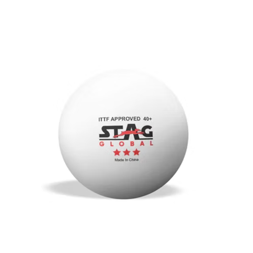 Stag Global 3 Star Plastic Table Tennis Ball
