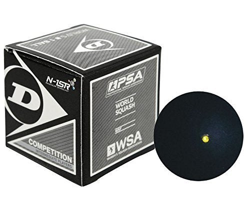 Dunlop Single Dot Competition Squash Ball (Pack of 3)