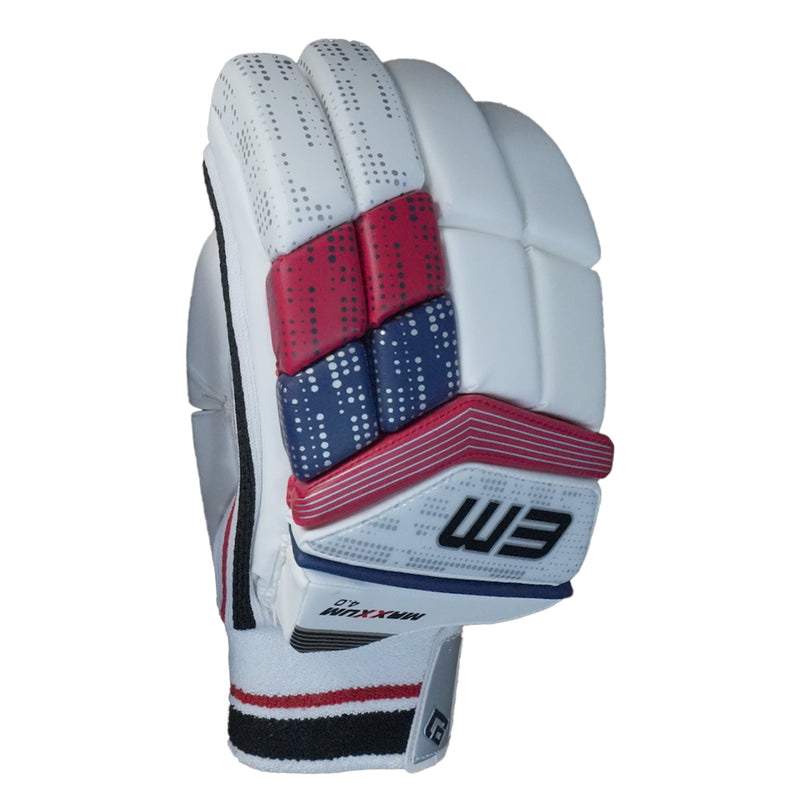 Load image into Gallery viewer, EM Maxxum 4.0 Cricket Batting Gloves Single Glove
