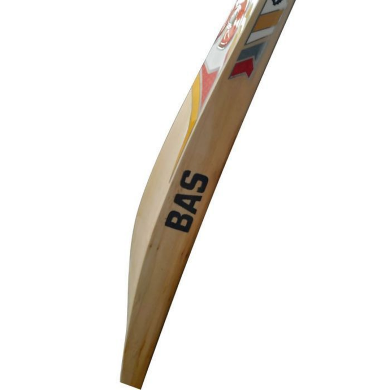 Load image into Gallery viewer, BAS Vampire Bow 20/20 English Willow Cricket Bat Slanting Photo
