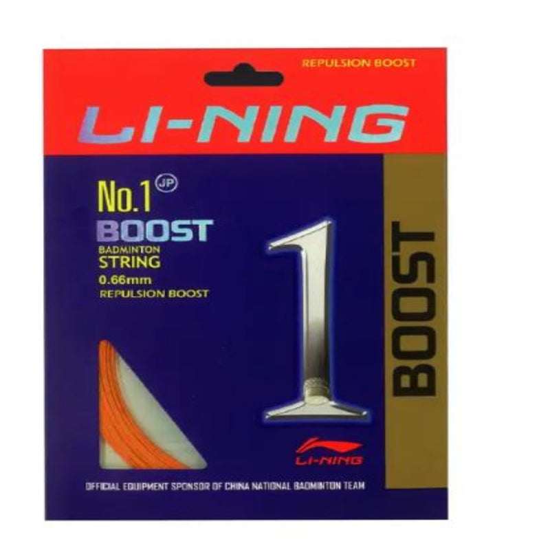 Load image into Gallery viewer, Li-ning Boost No 1 Single BadmintonString 0.66mm (one racket can be strung)
