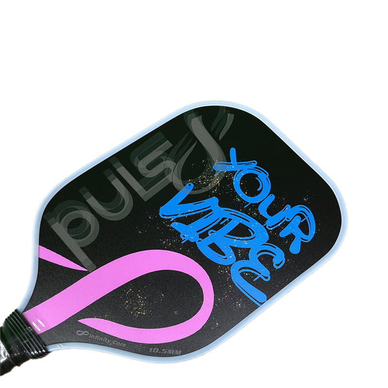 Load image into Gallery viewer, Puls8 Your Vibe LED Pickleball Paddle side view
