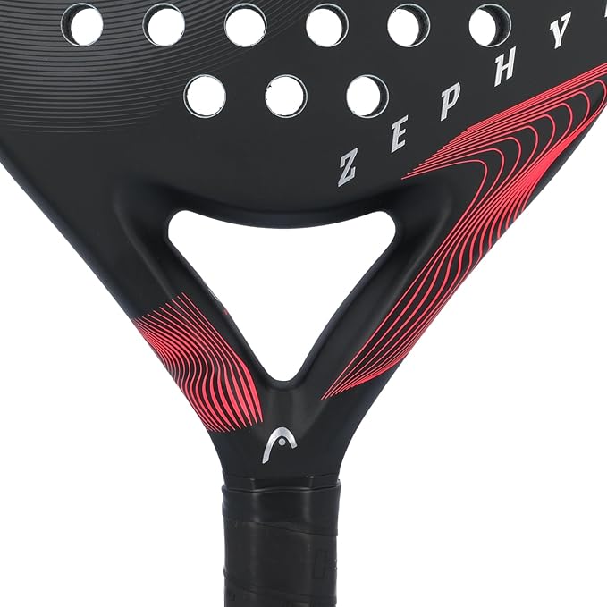 Load image into Gallery viewer, Head Zephyr 2023 Padel Racquet red handel 
