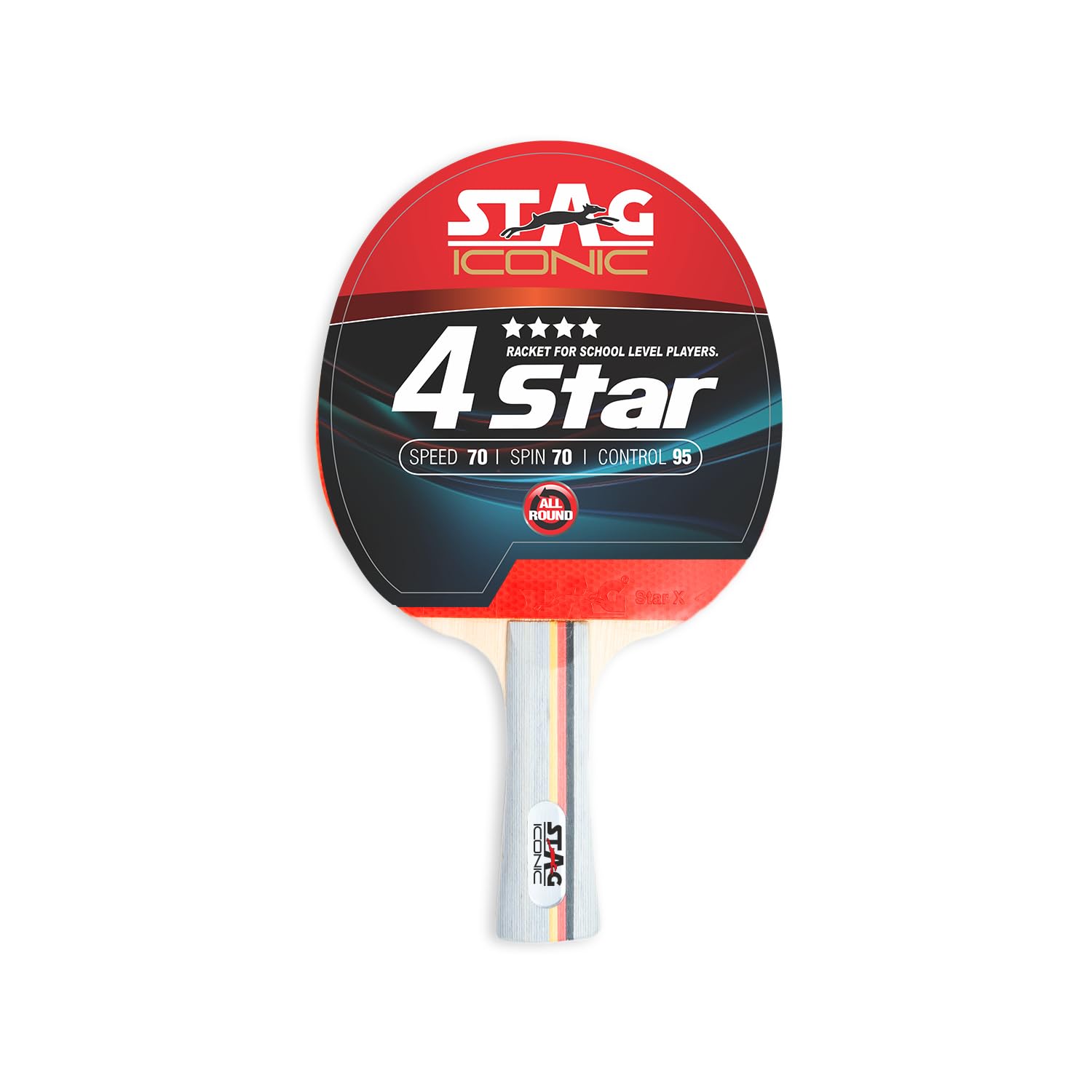 Stag Global 4 Star Table Tennis Bat (With Cover)