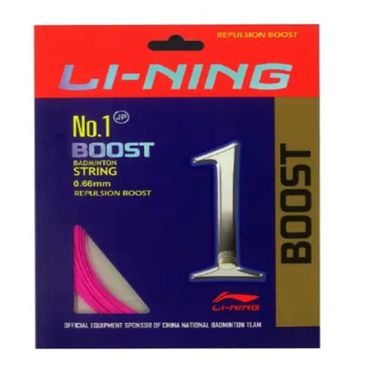 Li-ning Boost No 1 Single BadmintonString 0.66mm (one racket can be strung)