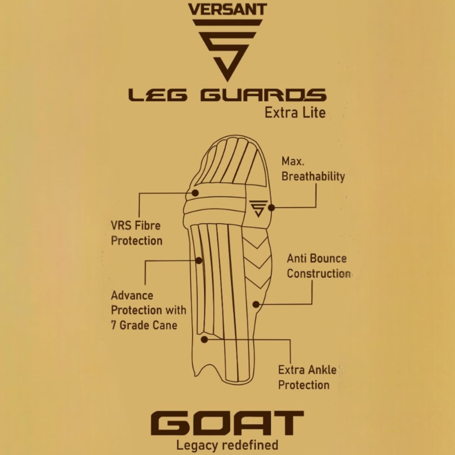 Varsant Goat Series Batting Leg Guard