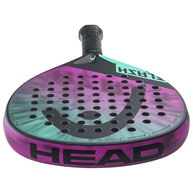 Load image into Gallery viewer, Head Flash 2023 Padel Racquet pink bottom view
