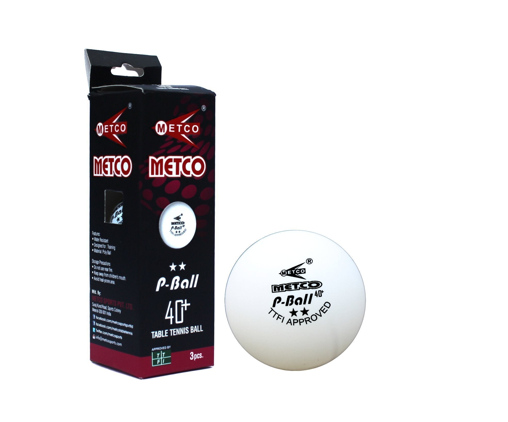 Metco Club 40+ Table Tennis Ball