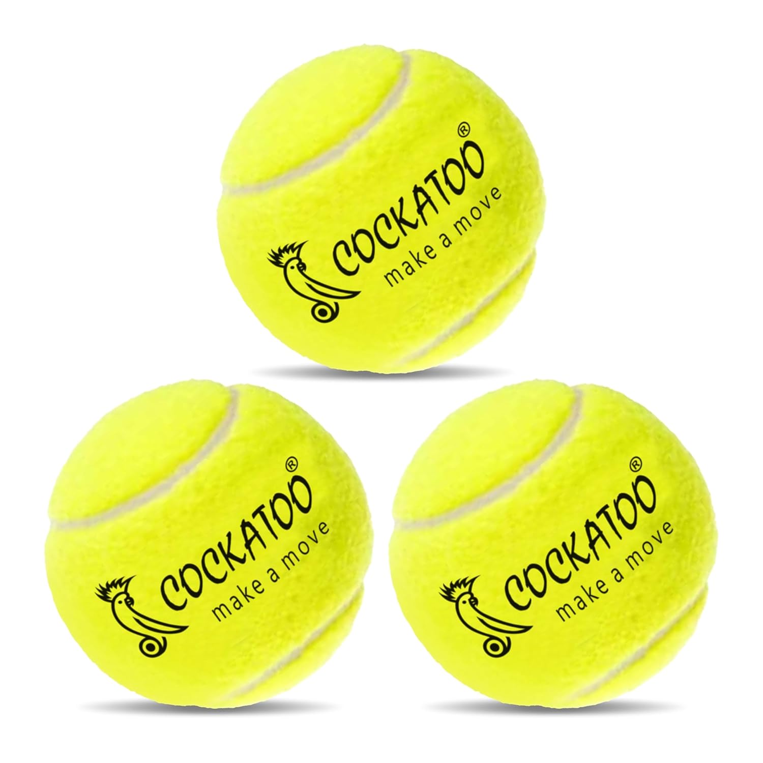 Cockatoo Light Cricket Rubber Tennis Balls