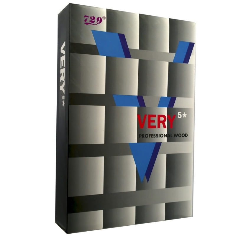 729 Very 5 Star Professional Wood Table Tennis Bat (1 Bat & 2 Balls with Cover)