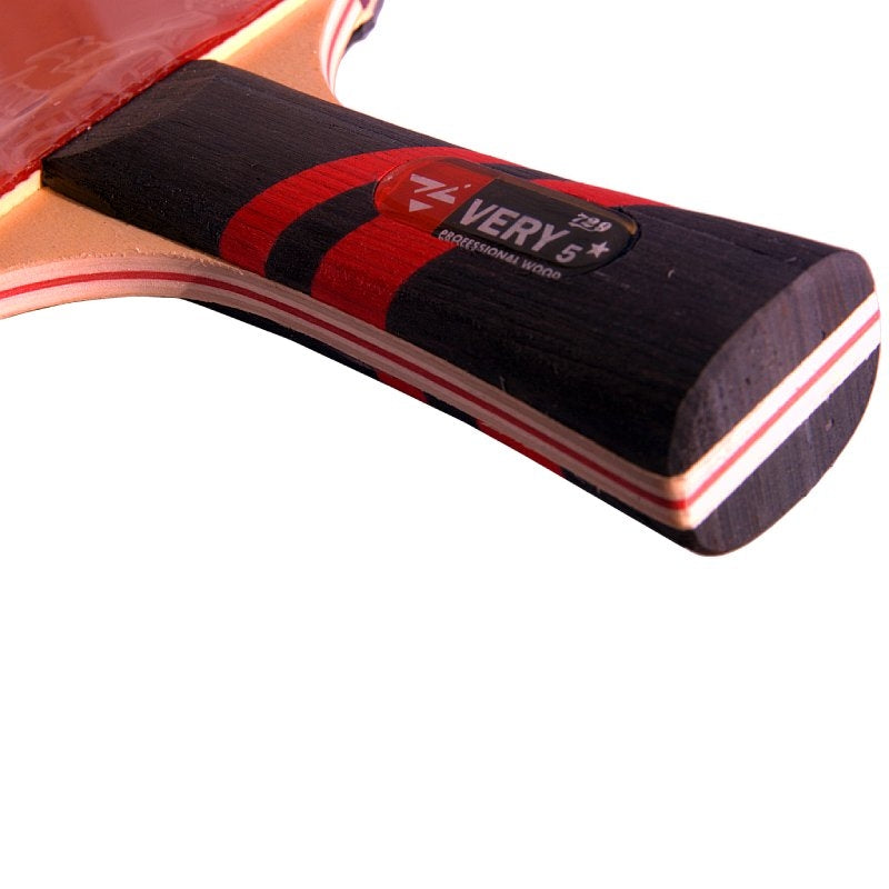 729 Very 5 Star Professional Wood Table Tennis Bat (1 Bat & 2 Balls with Cover)
