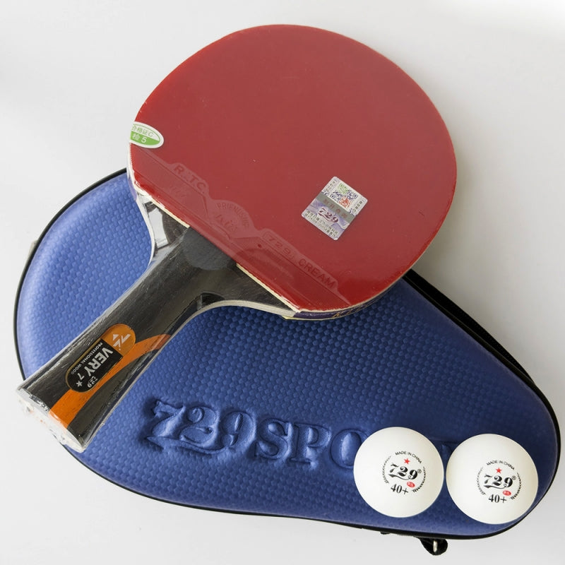 729 Very 7 Star Table Tennis Bat (1 Bat & 2 Balls With Cover)
