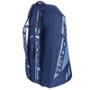 Blue Babolat backpack with branding on a white background