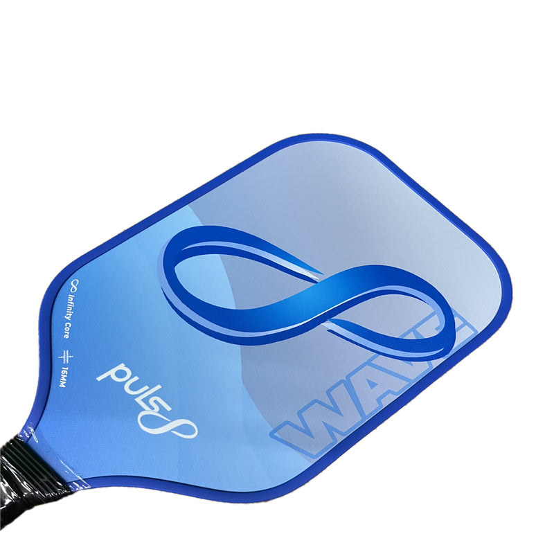 Load image into Gallery viewer, Puls8 Wave Cold Pressed Pickleball Paddle side view
