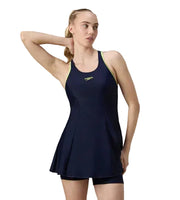 Speedo Racerback Swimdress With Boyleg Female Swimwear