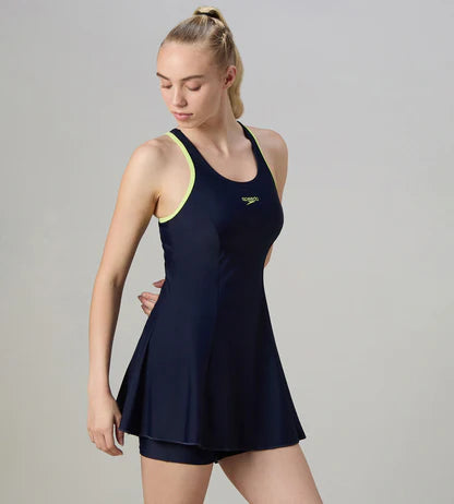 Speedo Racerback Swimdress With Boyleg Female Swimwear