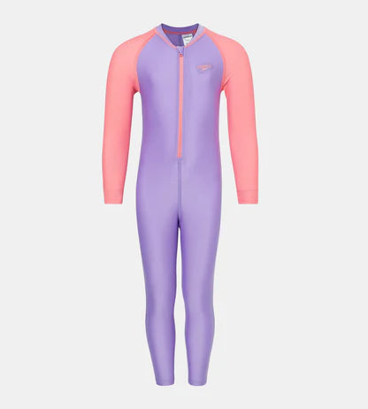 Speedo Colorblock Aop All In One Suit Female Swimming Costume