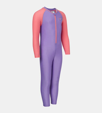 Speedo Colorblock Aop All In One Suit Female Swimming Costume