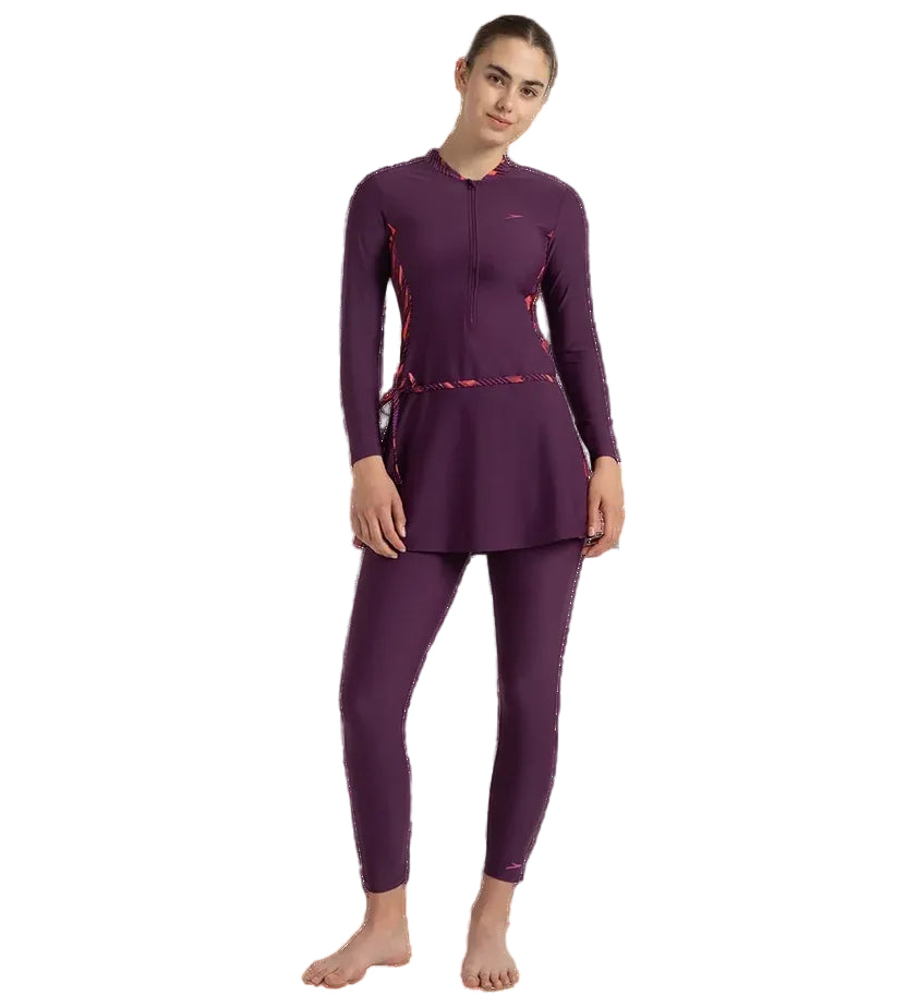 Speedo AF Printed 2 Piece Full Body Suit (Female)