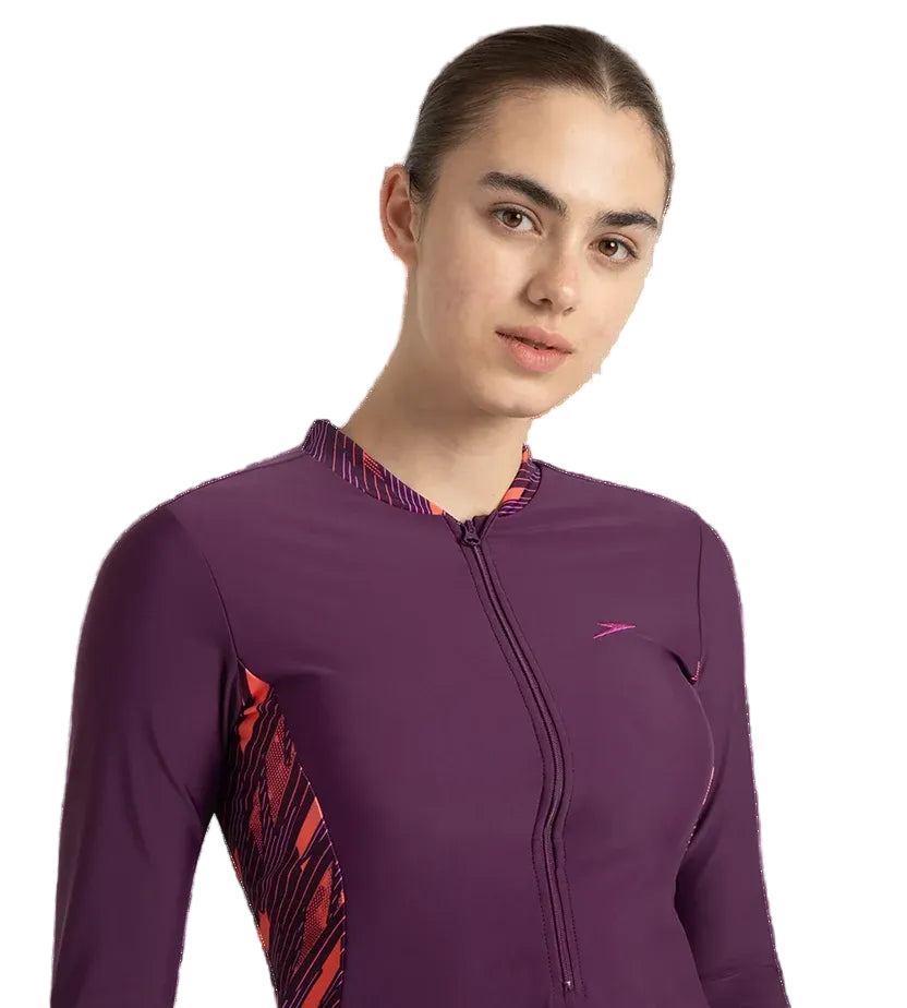 Speedo AF Printed 2 Piece Full Body Suit (Female)