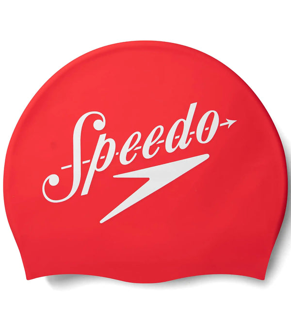 Speedo Printed Silicone  Swimming Cap