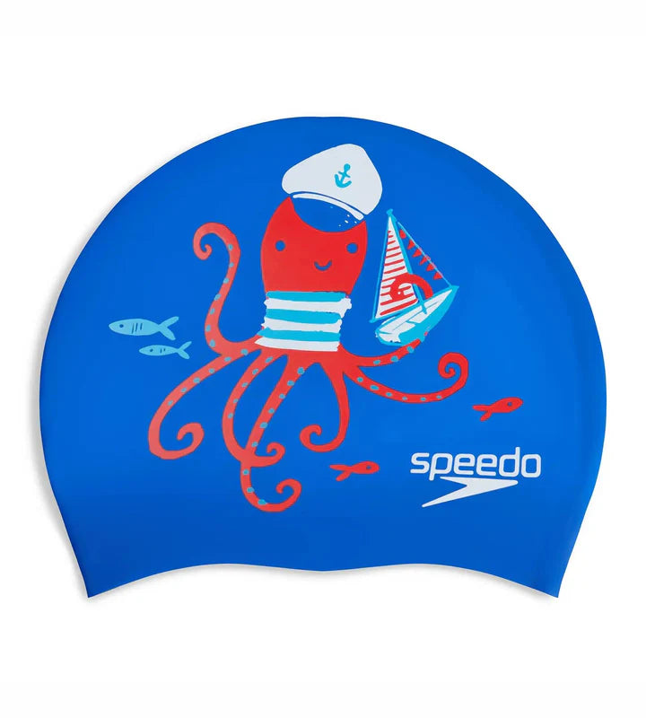 Speedo Slogan Print Swimming Cap