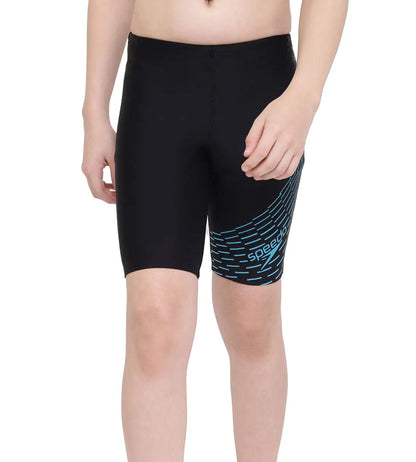 Speedo JM Medley Logo Jammer Boys Swimming Costume