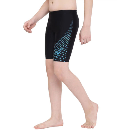 Speedo JM Medley Logo Jammer Boys Swimming Costume