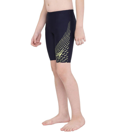 Speedo JM Medley Logo Jammer Boys Swimming Costume