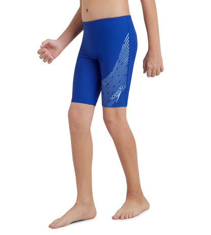 Speedo JM Medley Logo Jammer Boys Swimming Costume