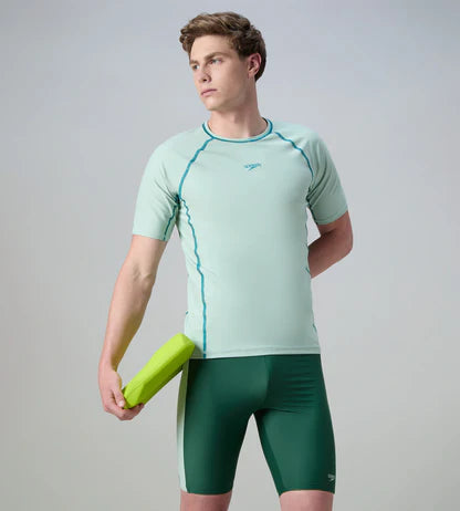 Speedo Short Sleeve Suntop Male Swimwear