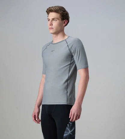 Speedo Short Sleeve Suntop Male Swimwear
