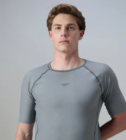 Speedo Short Sleeve Suntop Male Swimwear