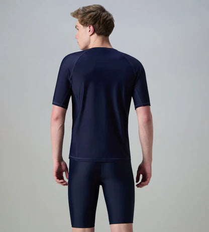 Speedo Short Sleeve Suntop Male Swimwear