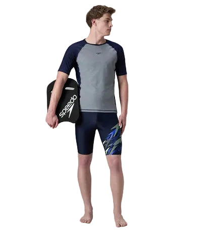 Speedo Short Sleeve Suntop Male Swimwear