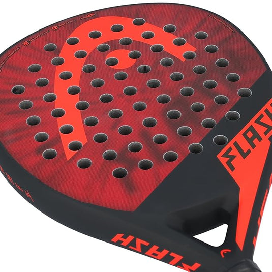 Head Flash 2023 Padel Racquet red close view