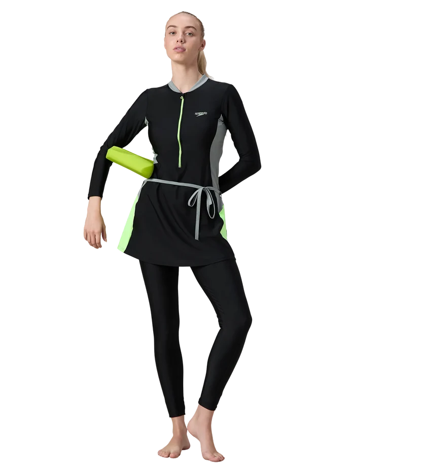 Speedo 2 Piece Closedback Full Body Suit Swimming Costume (Female)