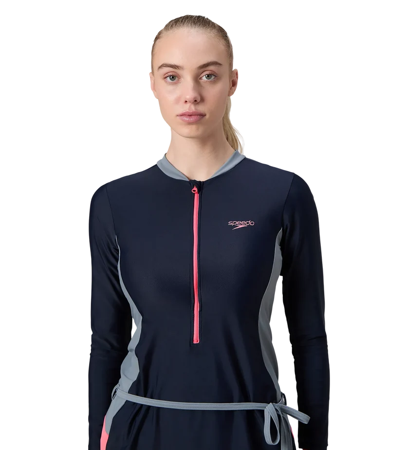 Speedo 2 Piece Closedback Full Body Suit Swimming Costume (Female)