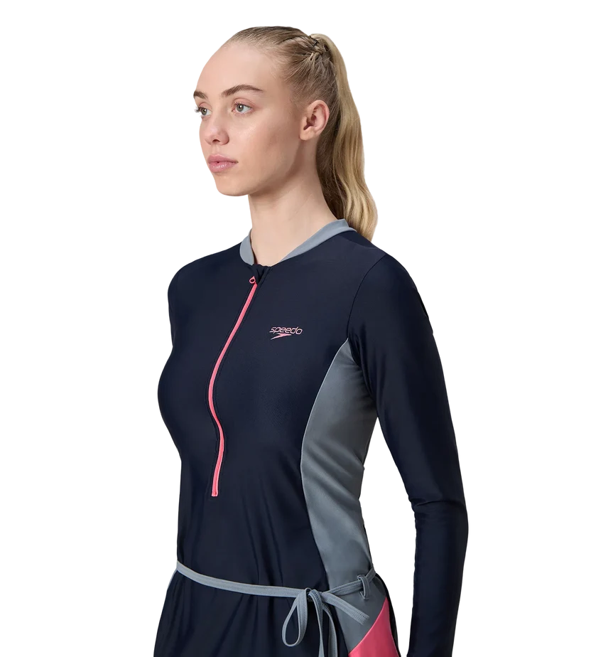 Speedo 2 Piece Closedback Full Body Suit Swimming Costume (Female)