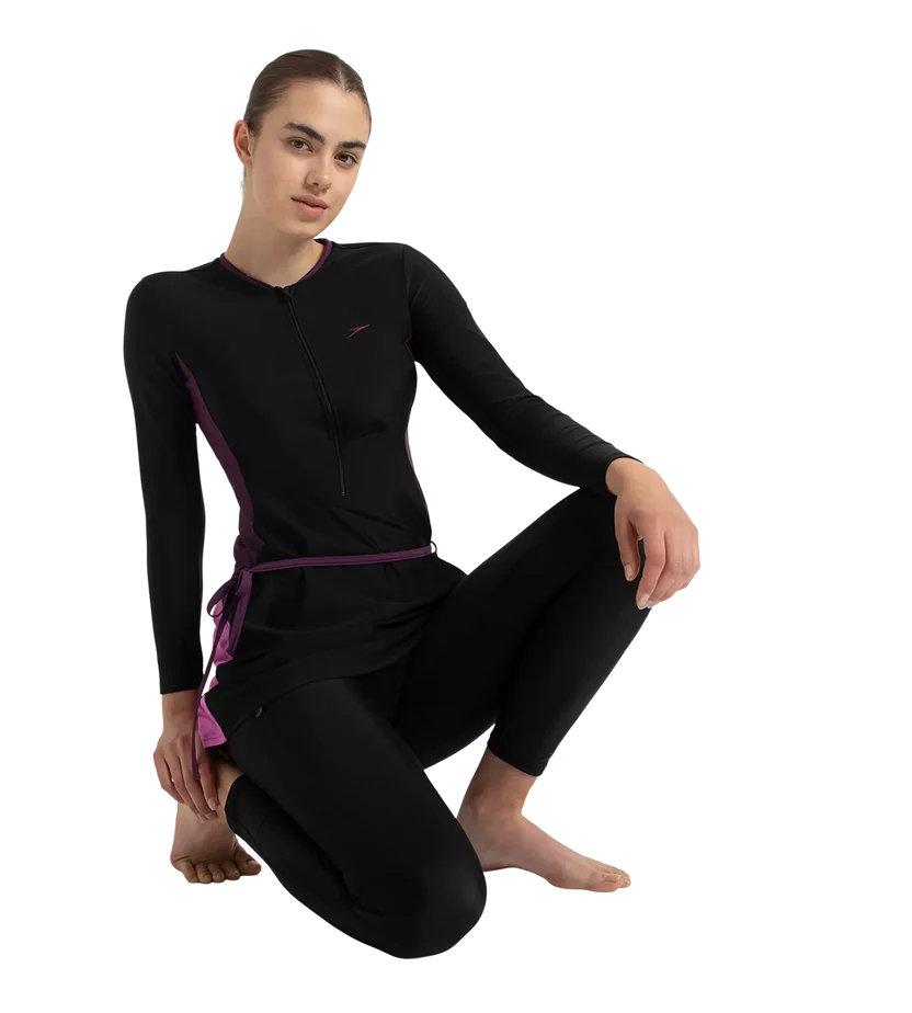 Speedo 2 Piece Closedback Full Body Suit Swimming Costume (Female)