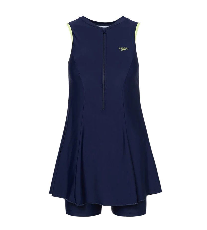 Speedo Closedback Swimdress With Boyleg Female Swimming Costume
