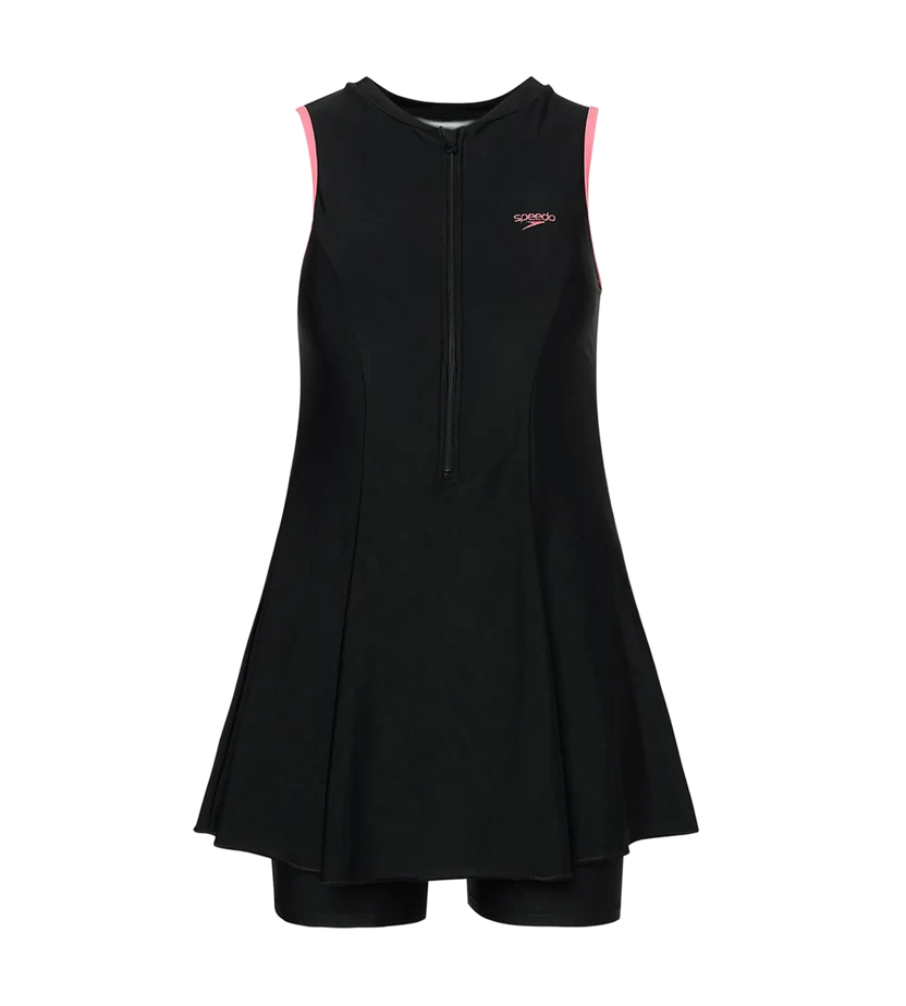 Speedo Closedback Swimdress With Boyleg Female Swimming Costume