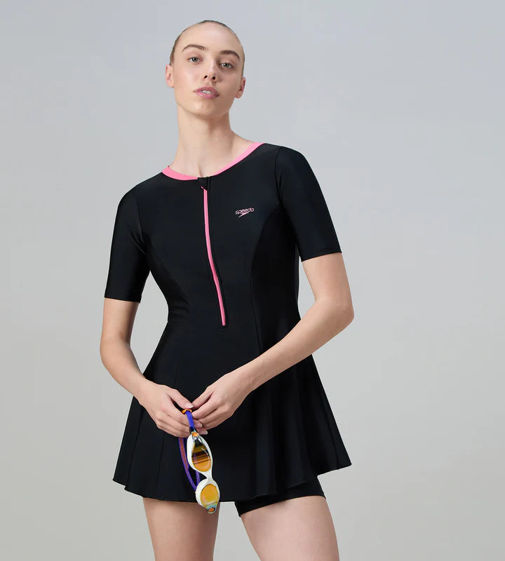 Speedo Endurance 10 Short Sleeve Closedback Female Swimwear