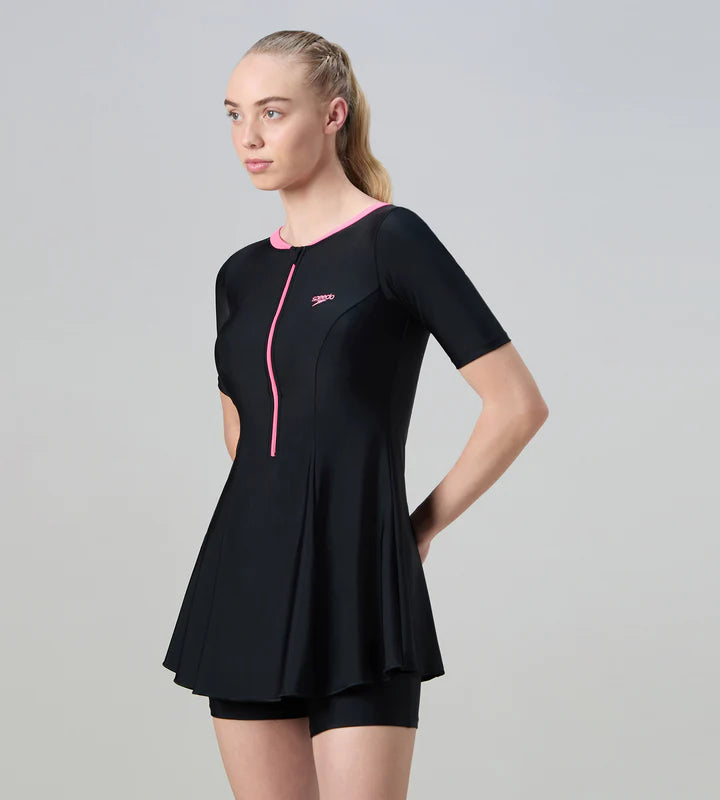 Speedo Endurance 10 Short Sleeve Closedback Female Swimwear