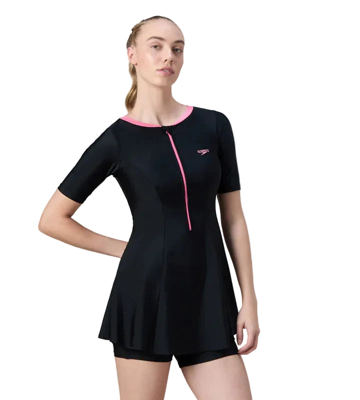 Speedo Endurance 10 Short Sleeve Closedback Female Swimwear